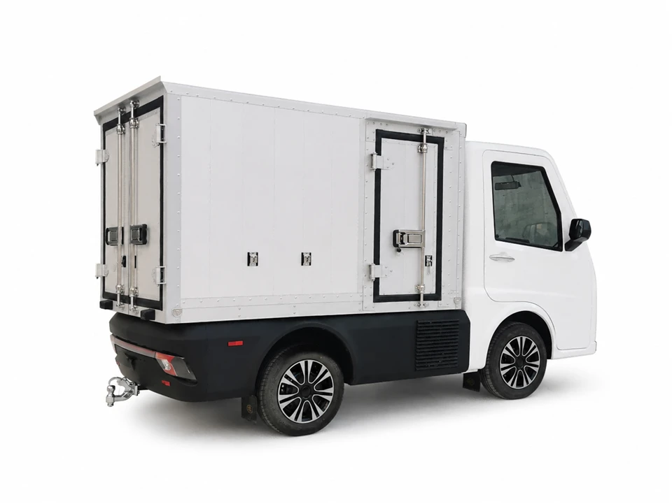 Electric Commercial Vehicle With Aluminum Cargo Box factory Electric Commercial Vehicle With Aluminum Cargo Box factory